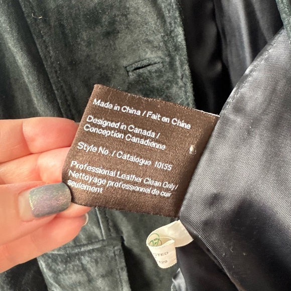 DANIER Women's Black Suede Jacket (XXS) - Picture 5 of 5